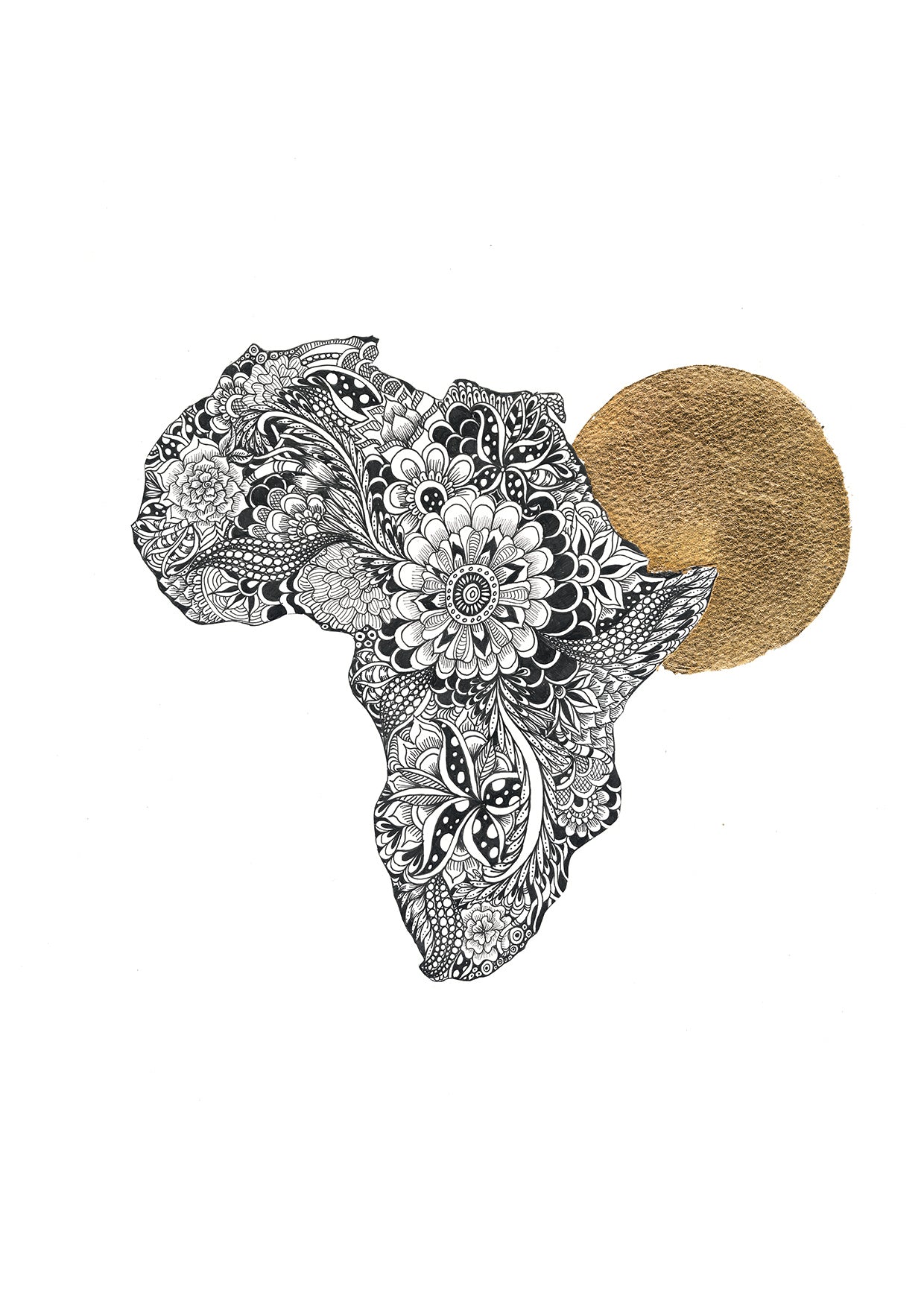 The Sun Rises Over Africa Print