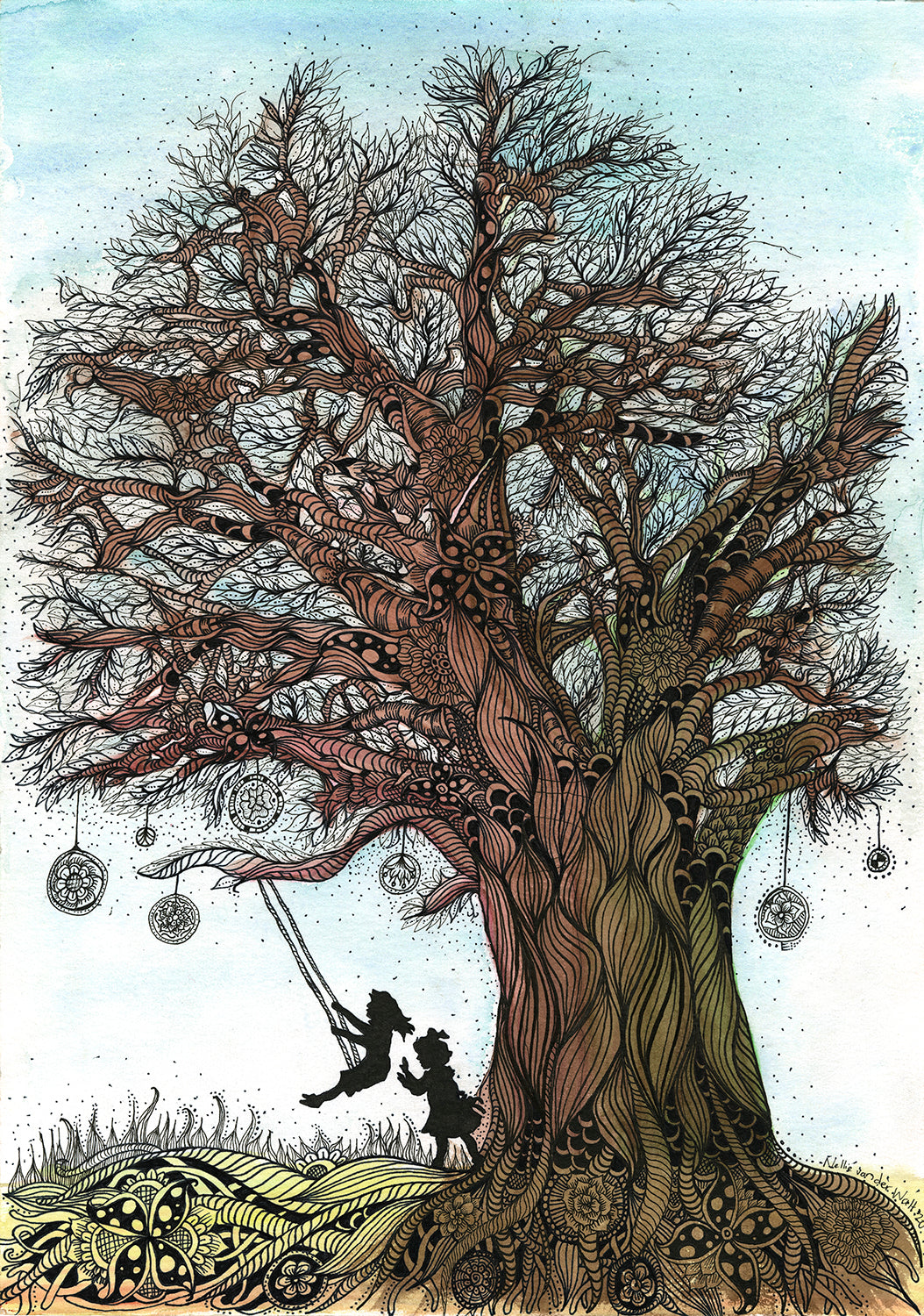 Tree Children 2 - Print